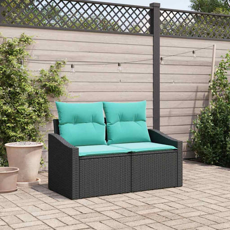 Vidaxl tuinbank grijs 123 x 62 x 69cm poly rattan