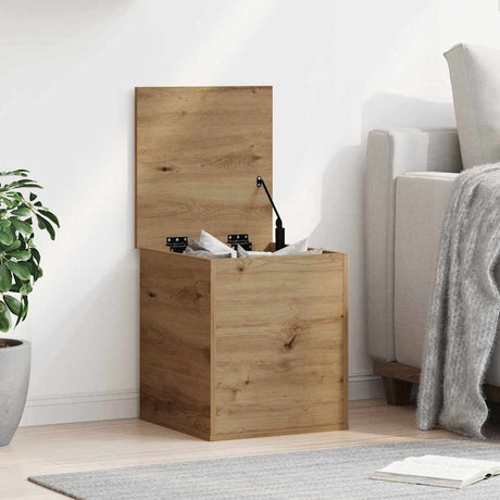 Vidaxl opslagdoos artisan eiken 40 x 42 x 46 cm bewerkt hout