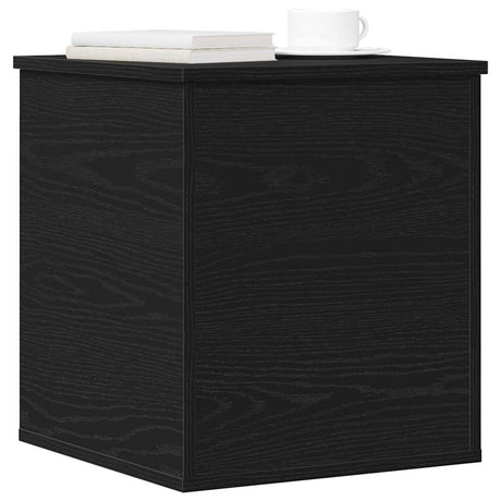 Vidaxl opslagdoos zwart eiken 40 x 42 x 46 cm bewerkt hout
