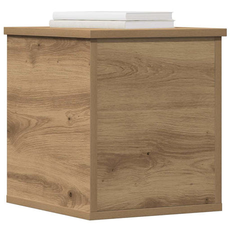 Vidaxl opslagdoos artisan eiken 30 x 35 x 35 cm bewerkt hout