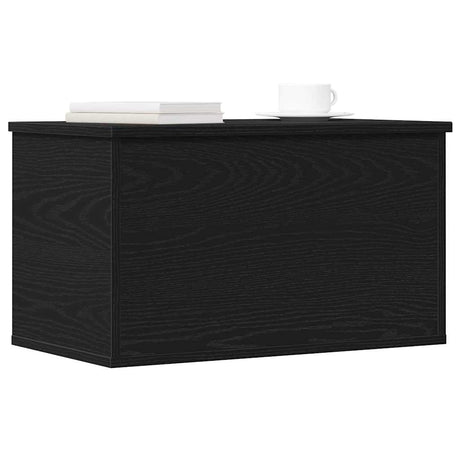 Vidaxl opslagdoos zwart eiken 60 x 35 x 35 cm bewerkt hout