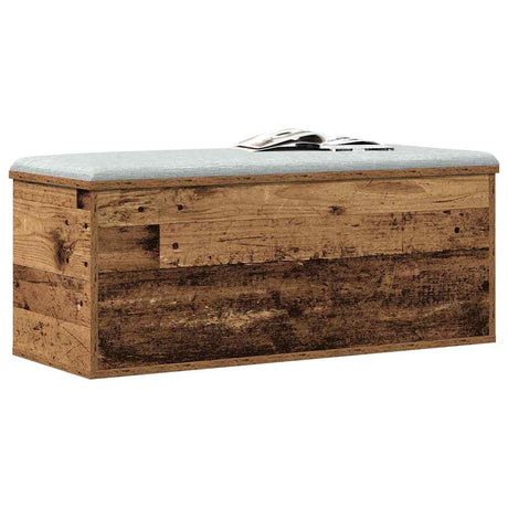 Vidaxl opslagdoos oud hout 90 x 35 x 35 cm bewerkt hout