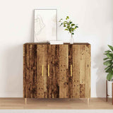 Vidaxl dressoir oudhout 90 x 34 x 80 cm bewerkt hout