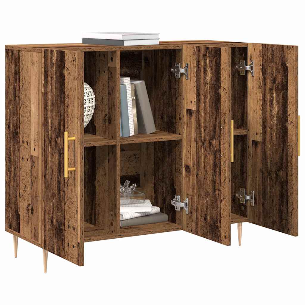 Vidaxl dressoir oudhout 90 x 34 x 80 cm bewerkt hout