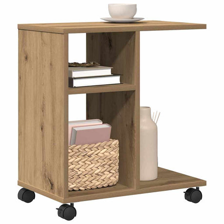 Vidaxl bijzettafel artisanaal eikenkleurig 50 x 30 x 55 cm