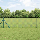 Vidaxl kettenschakelhek groen 10 x 0,6 m staal
