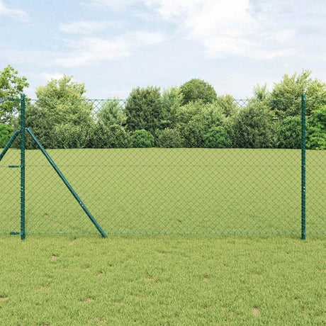 Vidaxl gaashek 10 x 1,4 m staal groen