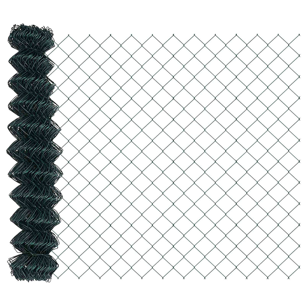 Vidaxl kettenschakelhek groen 10 x 1,4 m staal