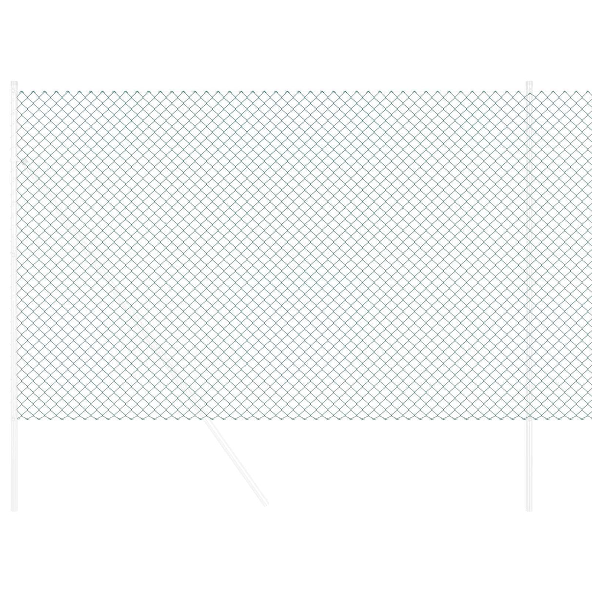 Vidaxl kettenschakelhek groen 10 x 1,6 m staal