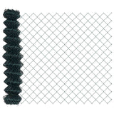 Vidaxl kettenschakelhek groen 25 x 1,4 m staal