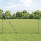 Vidaxl kettenschakelhek grijs 10 x 1,5 m staal