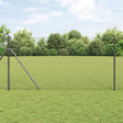 Vidaxl gaashek 10 x 1 m staal grijs