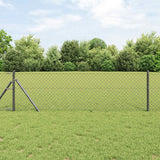 Vidaxl kettenschakelhek grijs 25 x 0,4 m staal