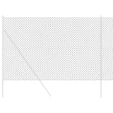 Vidaxl kettenschakelhek grijs 25 x 1,6 m staal