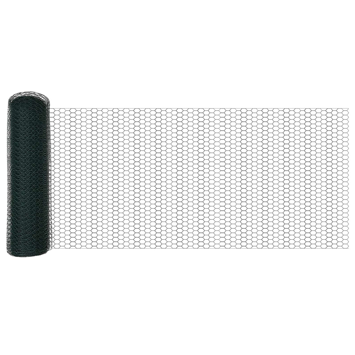 Vidaxl hexagon hek groen 0.4 x 10 m staal