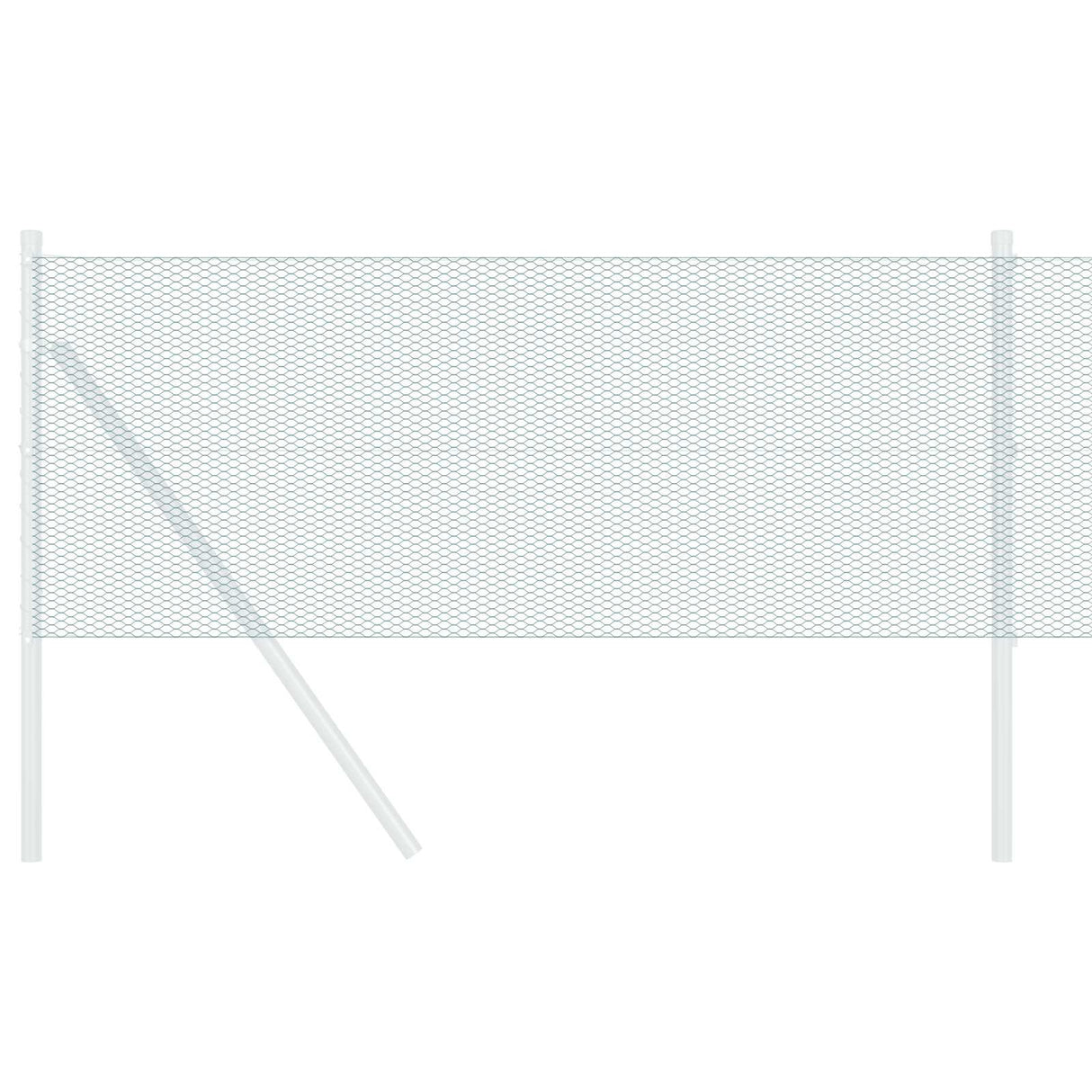Vidaxl hexagon hek groen 0.4 x 10 m staal