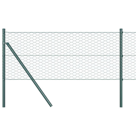 Vidaxl hexagon hek 0,8 x 25 m pvc groen