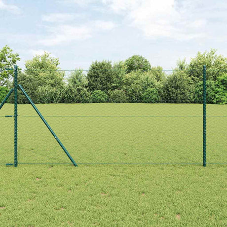 Vidaxl hexagon hek 1 x 50 m pvc groen