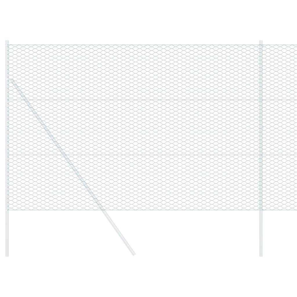 Vidaxl hexagon hek groen 1,6 x 50 m pvc