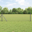 Vidaxl hexagon hek 0,8 x 25 m pvc grijs
