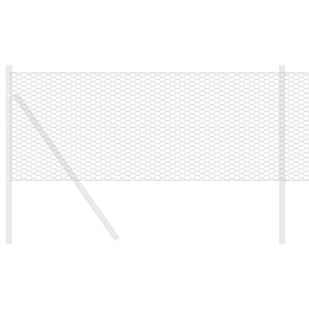 Vidaxl hexagon hek grijs 0,6 x 50 m pvc