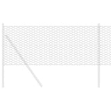 Vidaxl hexagon hek grijs 0,8 x 50 m pvc