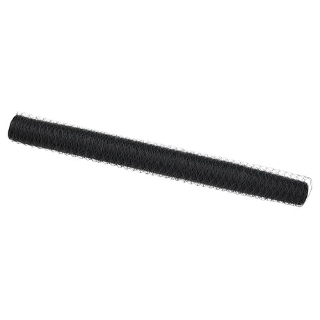 Vidaxl hexagon hek 1,5 x 100 m pvc grijs