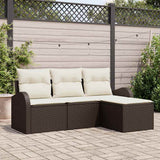 Vidaxl tuin sofa set bruin poly rattan