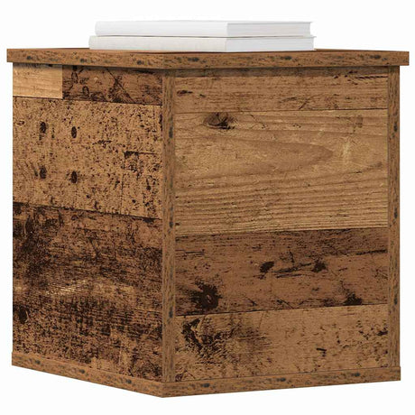 Vidaxl opslagdoos oud hout 30 x 35 x 35 cm bewerkt hout