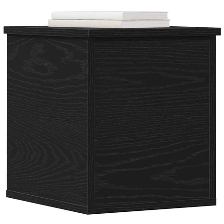 Vidaxl opslagdoos zwart eiken 30 x 35 x 35 cm bewerkt hout