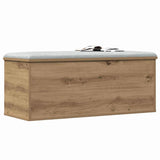 Vidaxl opslagdoos artisan eiken 90 x 35 x 35 cm bewerkt hout
