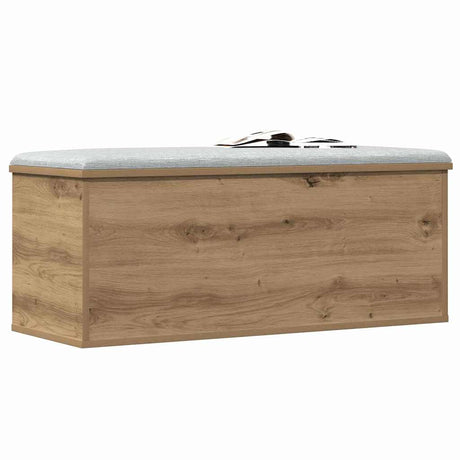 Vidaxl opslagdoos artisan eiken 90 x 35 x 35 cm bewerkt hout