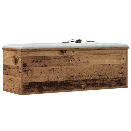 Vidaxl opslagdoos oud hout 102 x 35 x 35 cm bewerkt hout
