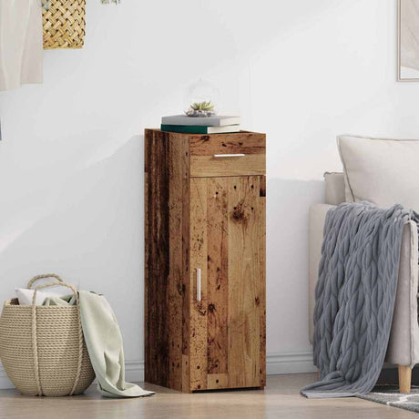 Vidaxl dressoir met lade oudhout 30 x 42,5 x 93 cm