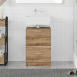 Vidaxl badkamer kast artisan eiken 40 x 37 x 59 cm bewerkt hout