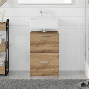 Vidaxl badkamer kast artisan eiken 40 x 37 x 59 cm bewerkt hout