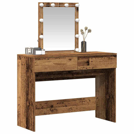 Vidaxl plafondtafel oudhout 100 x 40 x 130 cm bewerkt hout