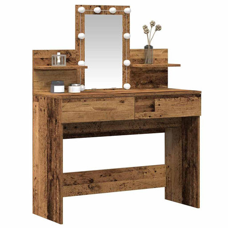 Vidaxl plafondtafel oudhout 100 x 40 x 130 cm bewerkt hout