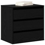 Vidaxl ladenkast 3-lade zwart 61 x 41 x 58 cm bewerkt hout