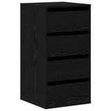 Vidaxl ladenkast 3-lade zwart 40 x 41 x 76 cm bewerkt hout