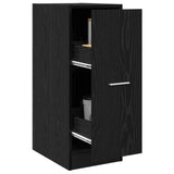 Vidaxl apothekerskast zwart eiken 30 x 41 x 77,5 cm bewerkt hout
