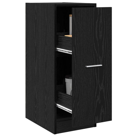 Vidaxl apothekerskast zwart eiken 30 x 41 x 77,5 cm bewerkt hout