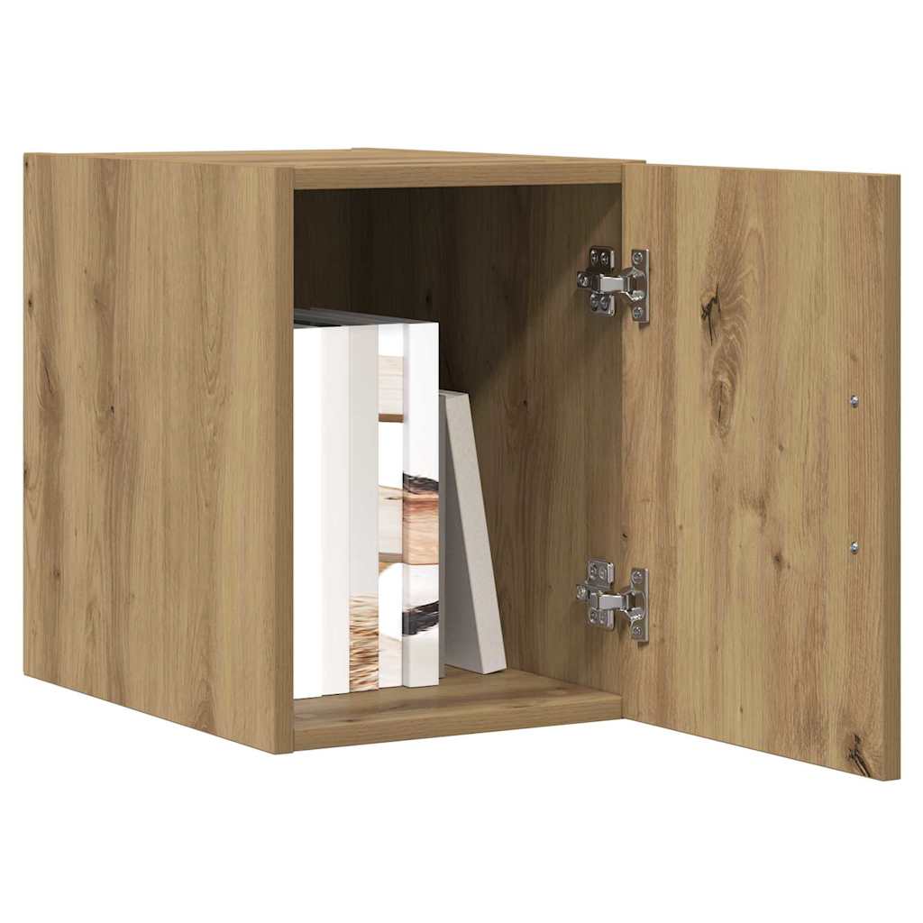 Vidaxl wandkast artisan eiken 30 x 42,5 x 39,5 cm bewerkt hout