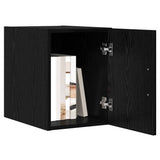 Vidaxl wandkast zwart eiken 30 x 42,5 x 39,5 cm bewerkt hout