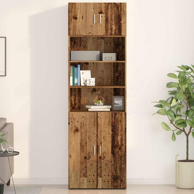 Vidaxl wandkast oud hout 70 x 42.5 x 40 cm bewerkt hout