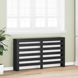 Vidaxl radiatorafdekking zwart eiken 149 x 20 x 82 cm bewerkt hout