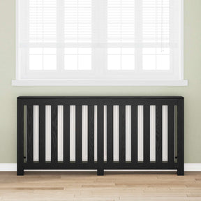 Vidaxl radiatorafdekking zwart eiken 175 x 20 x 82 cm bewerkt hout