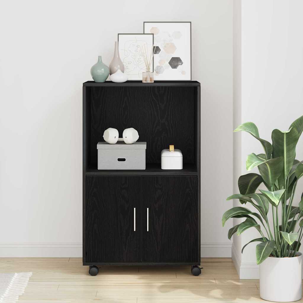 Vidaxl kast zwart eiken 55 x 40 x 82 cm