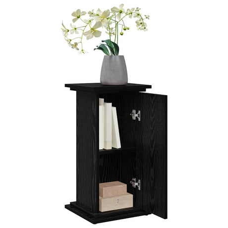 Vidaxl displaystand zwart eiken 31 x 30 x 60 cm bewerkt hout