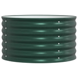 Vidaxl verhoogd bed groen 80 x 80 x 44 cm staal